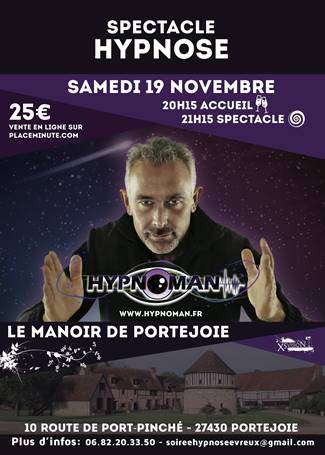 Spectacle Hypnose le 19 novembre 2016 à 20:15