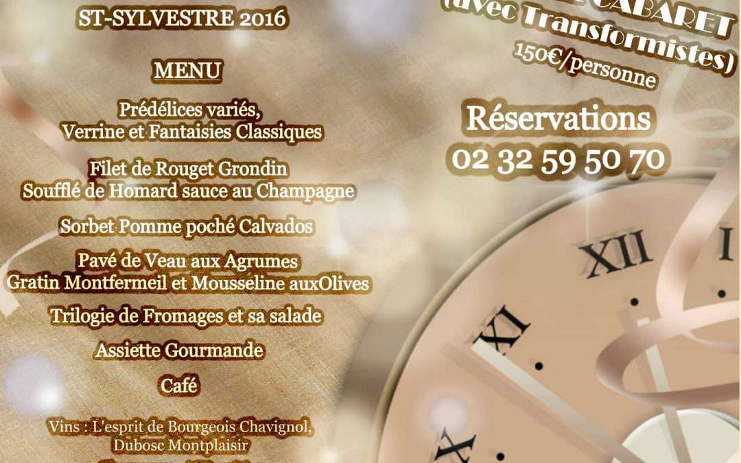 ST-SYLVESTRE 2016 : Soirée Cabaret avec Transformistes